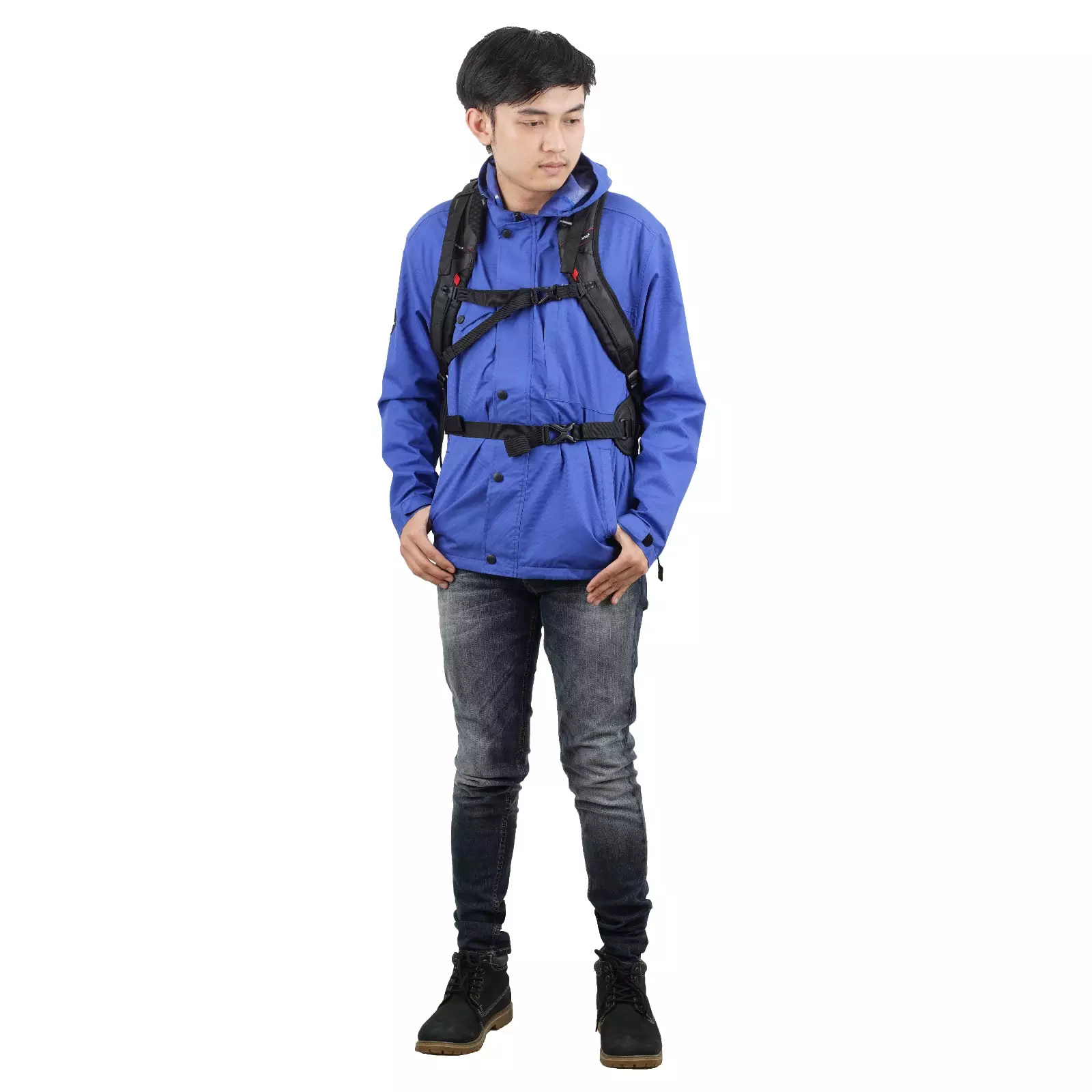 Kalibre Tas Ransel Pria Backpack Breakdown 01 23L Black-Red 911124019