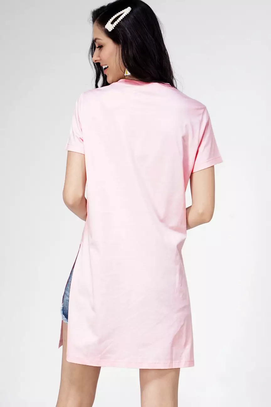 Kaos Wanita Not Followers Pink