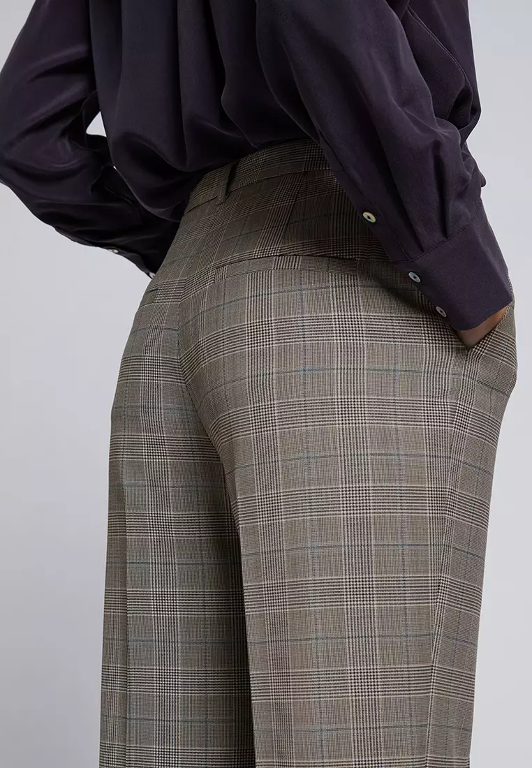 Slim Flared Tailored Trousers