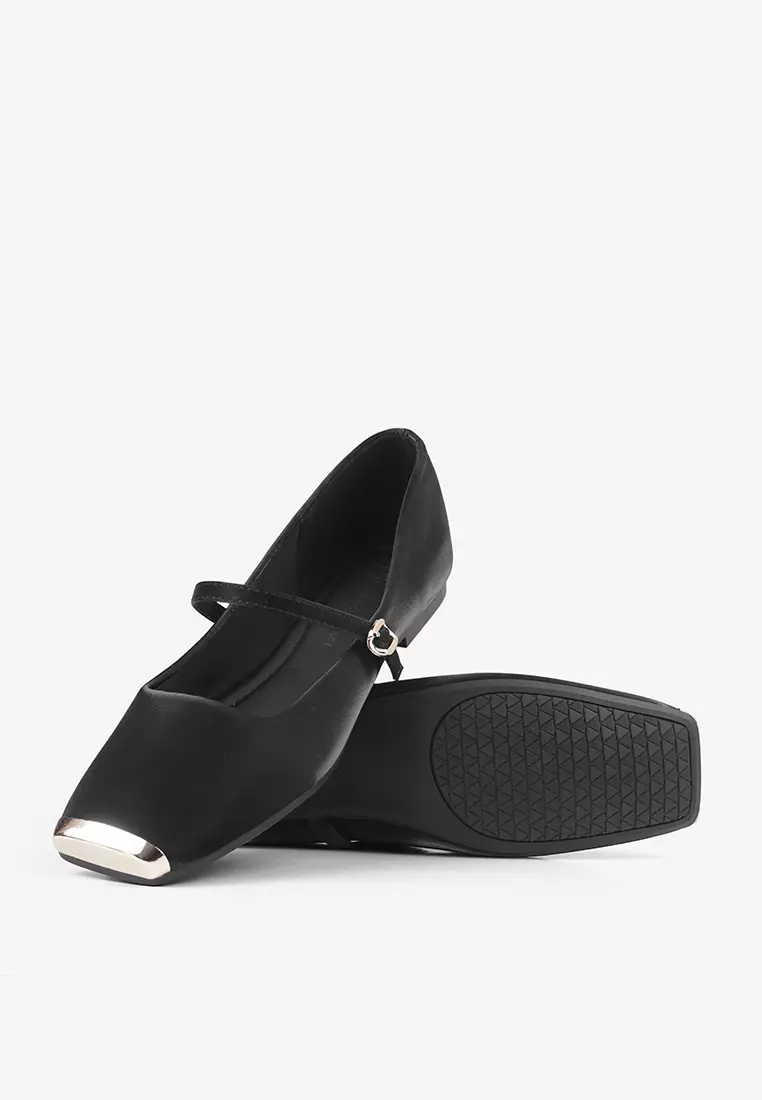 Sepatu Flatshoes Balet Wanita Square Toe L.Megumi