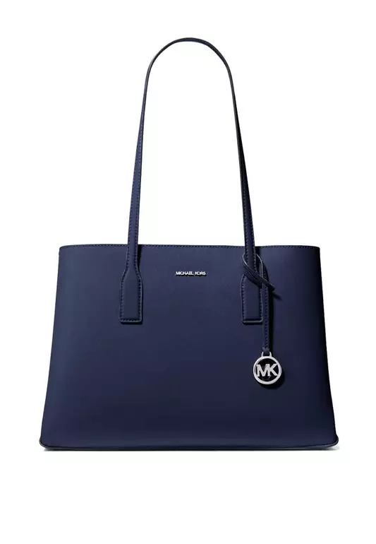 Ruthie Medium Saffiano Leather Tote Bag Navy 30S5S9RT2T