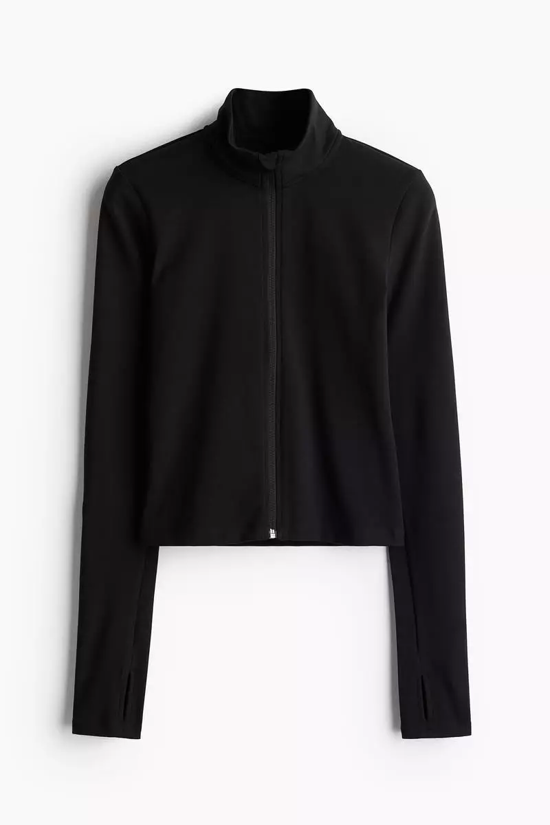 Zip-through sports jacket with SoftMove™