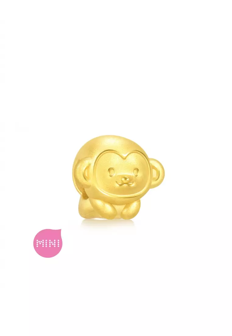 Charme 999 24K Gold Chinese Zodiac Monkey Charm 93699C (Bracelet not included)