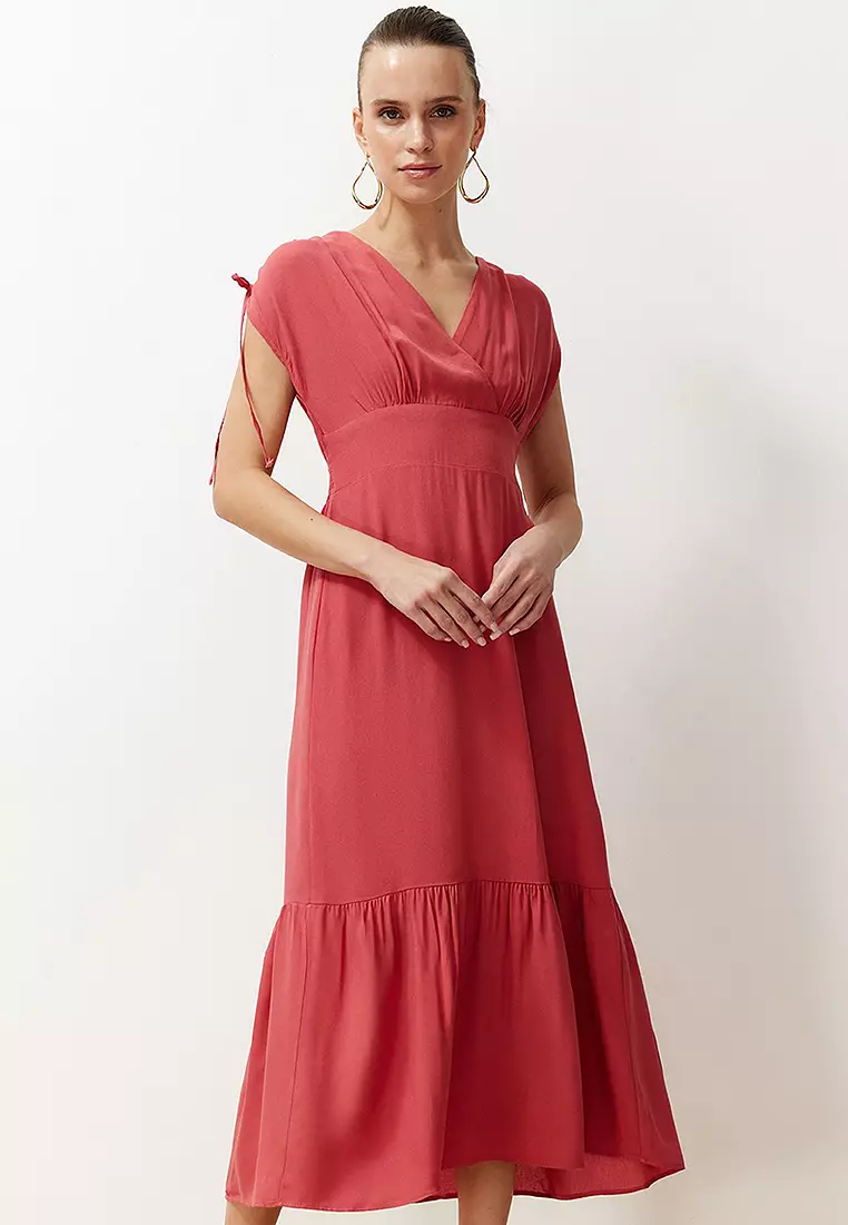 Ruched Midi Dress
