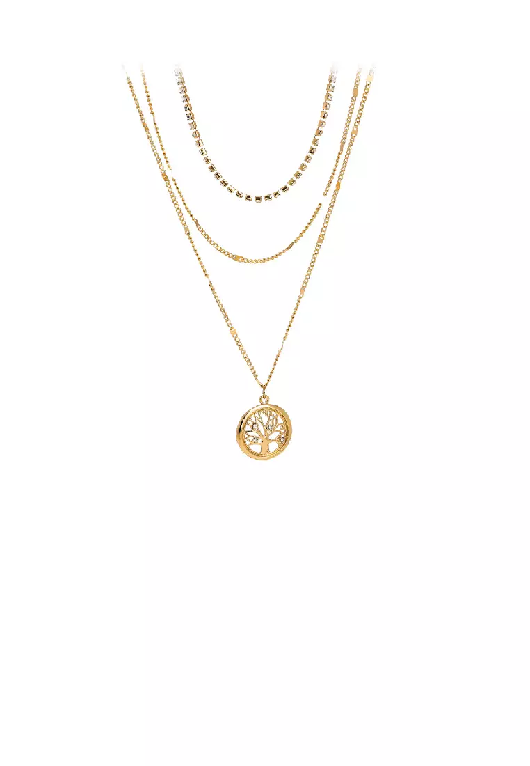 White gold round discount pendant