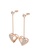 Her Jewellery gold Her Jewellery L'Amour Dangling Earrings (Rose Gold) with Premium Grade Crystals from Austria 05888AC9F68FDDGS_3
