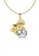 Her Jewellery gold Cupid Pendant (Yellow Gold) - Made with premium grade crystals from Austria 8F1AAAC3C749DAGS_1