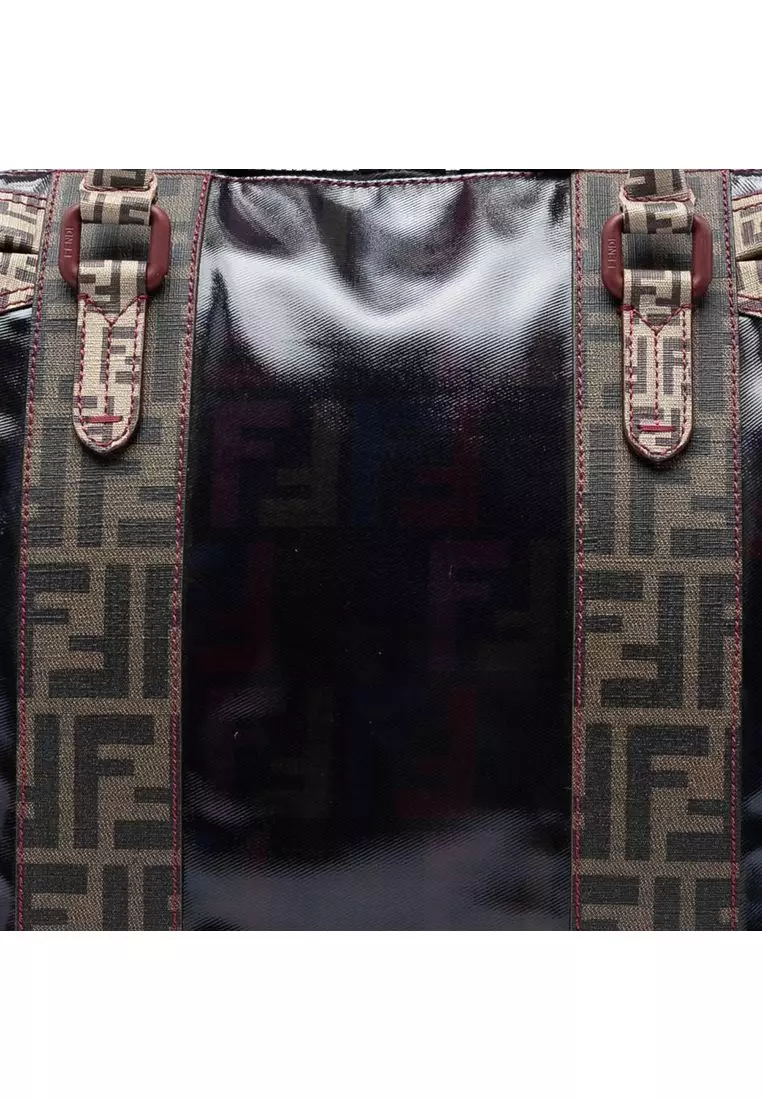 Pre-Loved Fendi Large Zucca Coated Canvas B Mix Tote