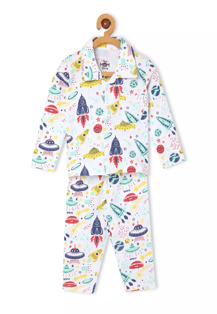 Baby And Kids Pajama Nightsuit Set - Tour to the Space