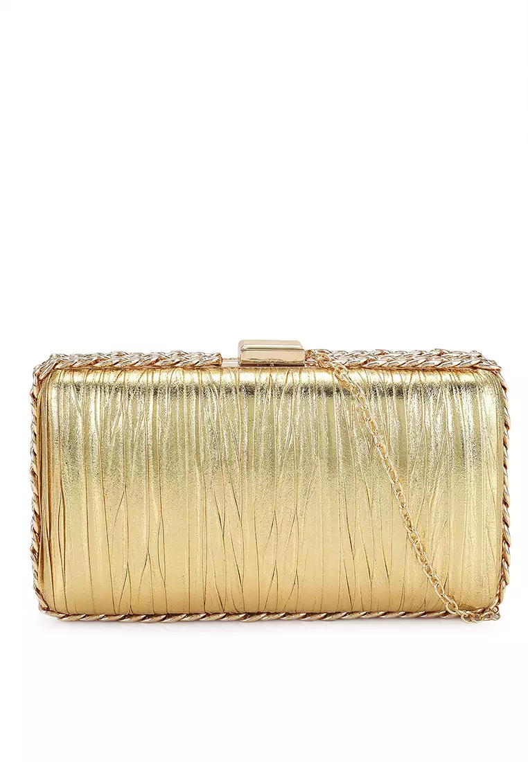 Gold clutch 2025 with strap