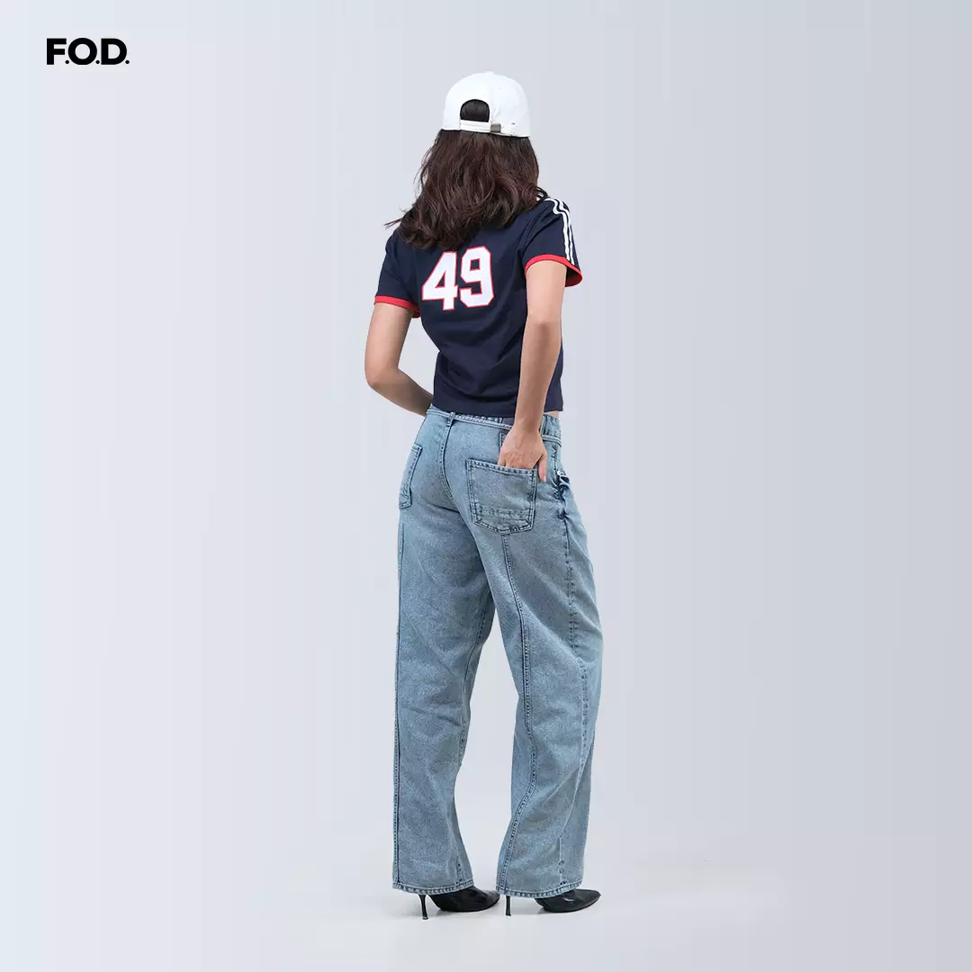 Kaos Wanita Baby Tee 49's Club Navy