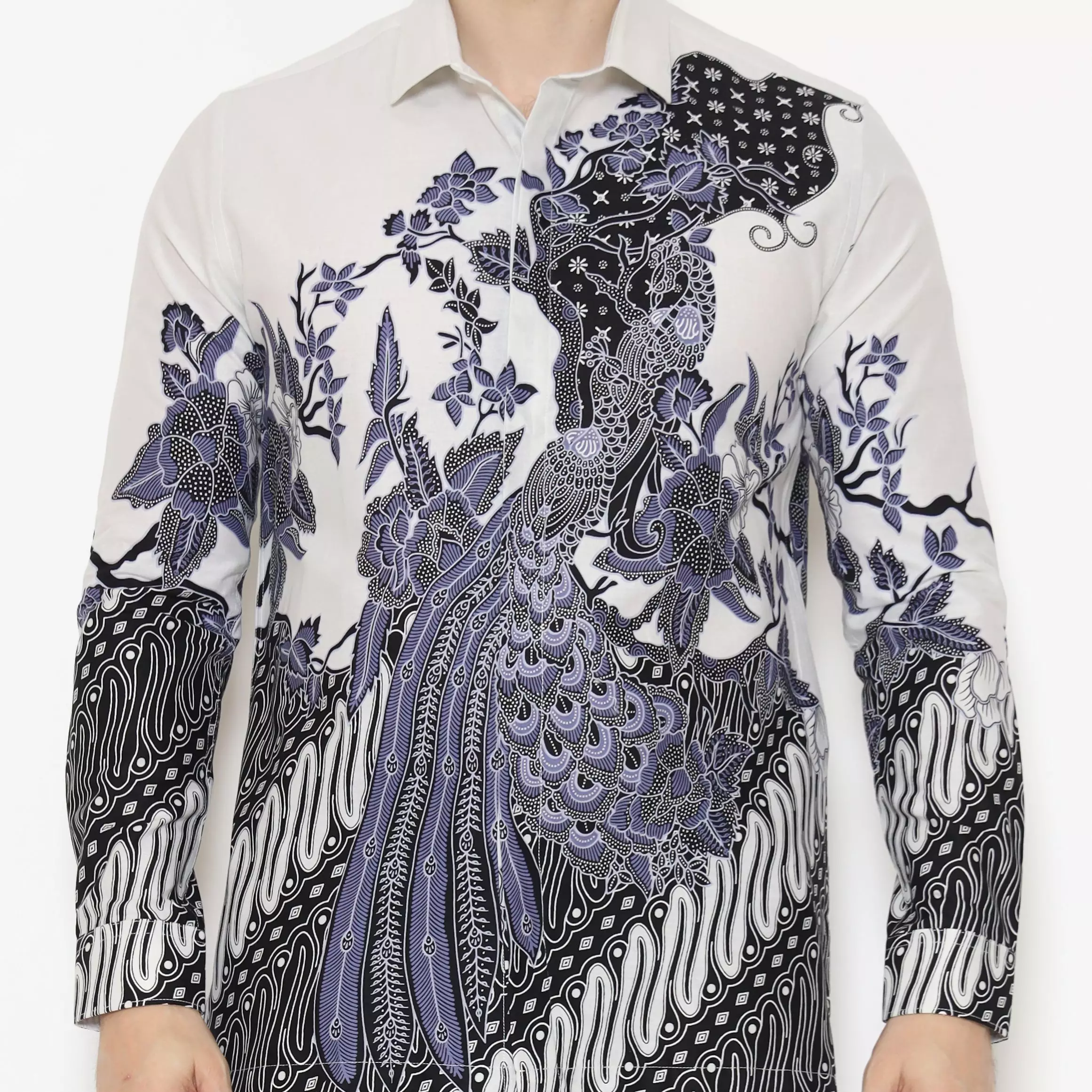 MAGINOT ATREYA Batik Pria Slim Fit Lengan Panjang