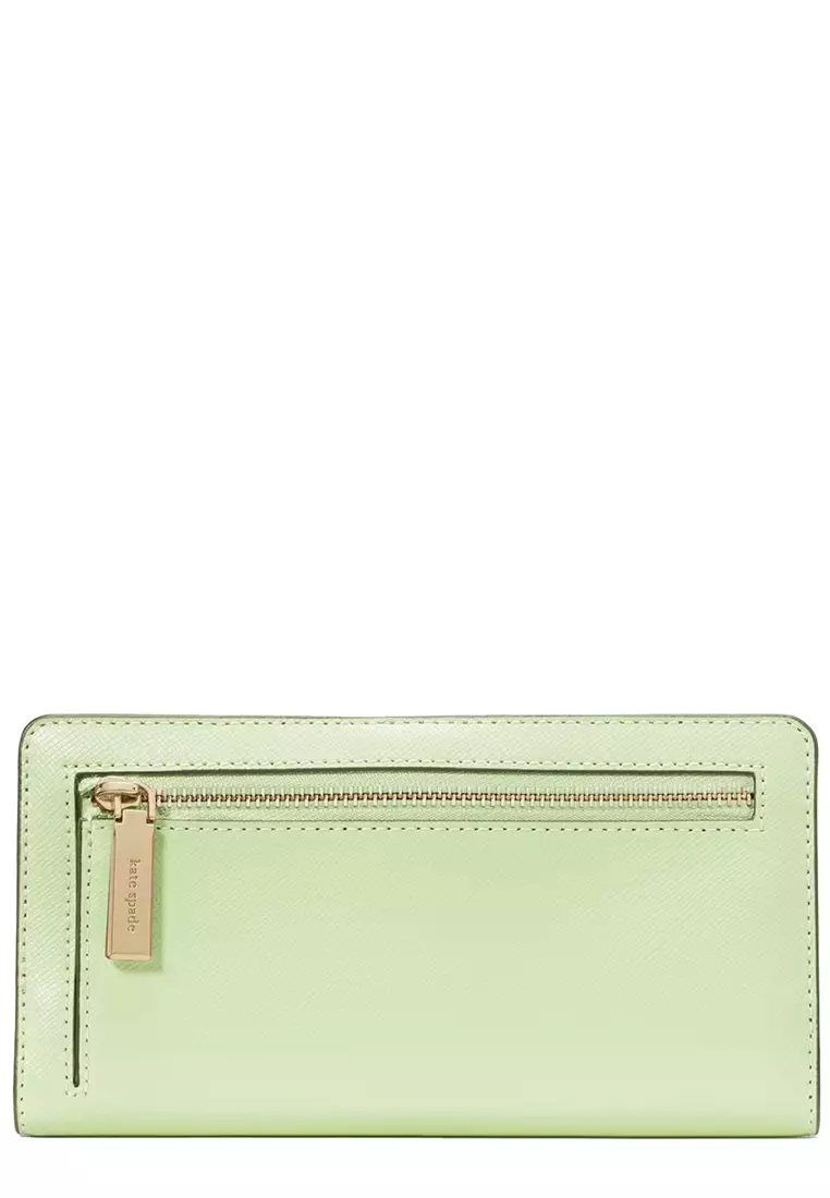 Madison Large Slim Wallet in Matcha Latte KI366