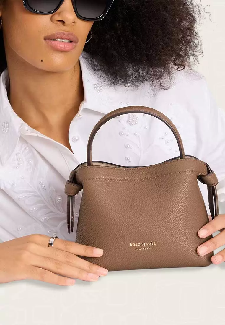 Kate Spade Knott Mini Crossbody Tote Warm Acorn