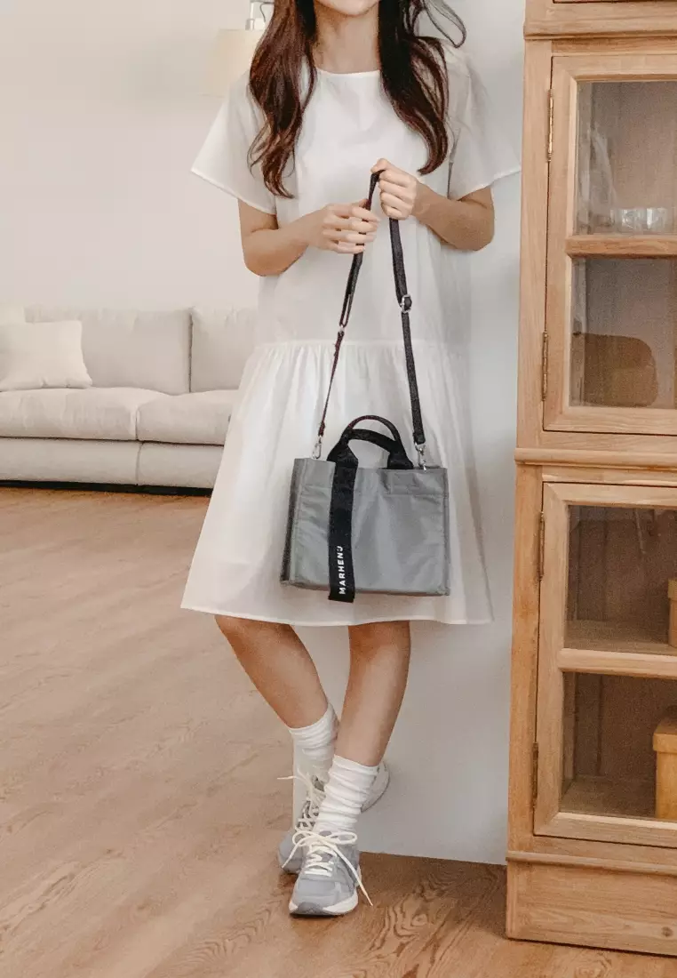 RICO MINI EQ Nylon Crossbody Bag Grey