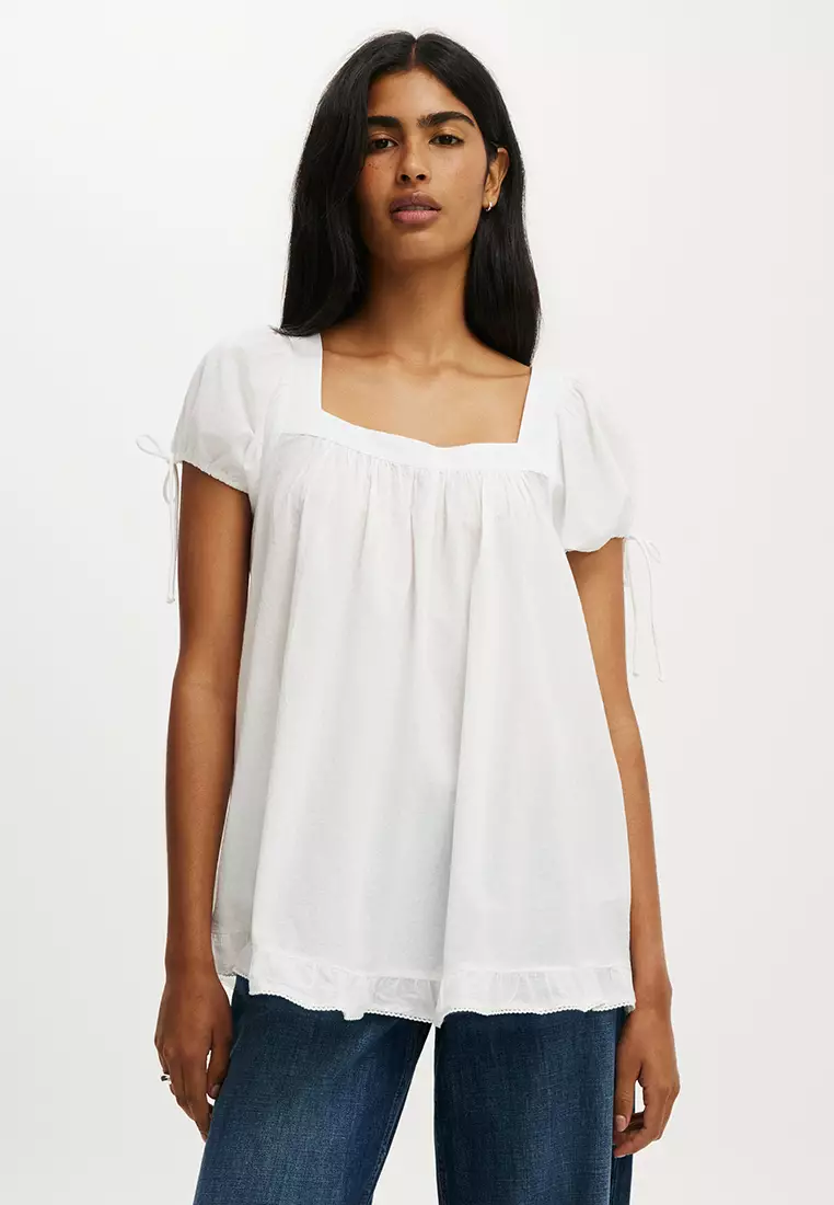 Eliza Babydoll Tunic Top