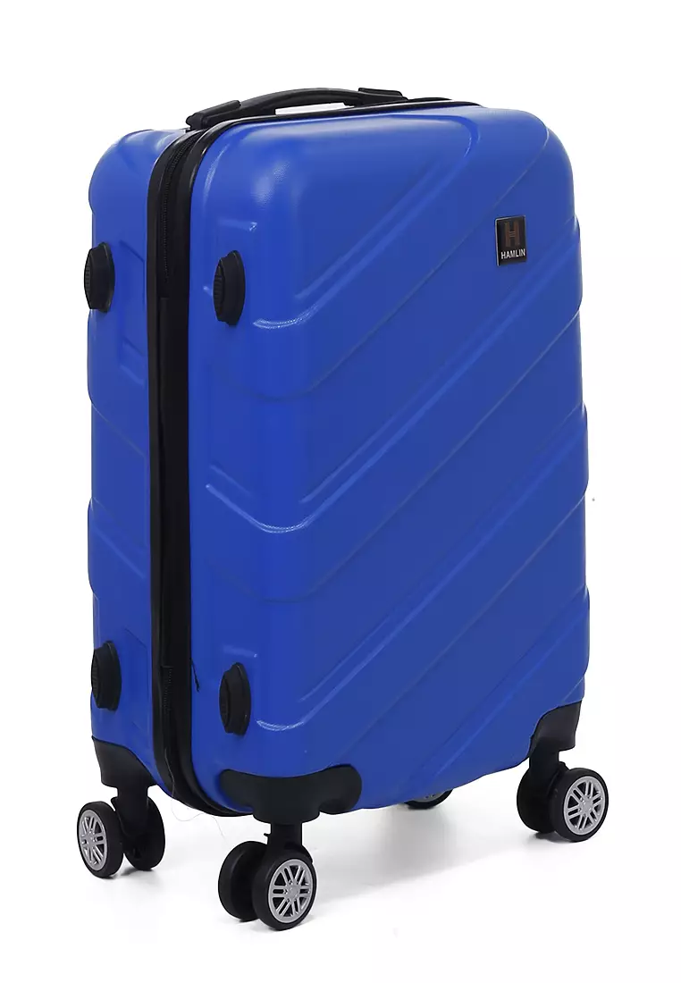 Carlton Koper Hardcase Unisex Size 20Inch Suitcase Combination Lock Large Compartment Material ABS+PVC Coated ORIGINAL - Blue