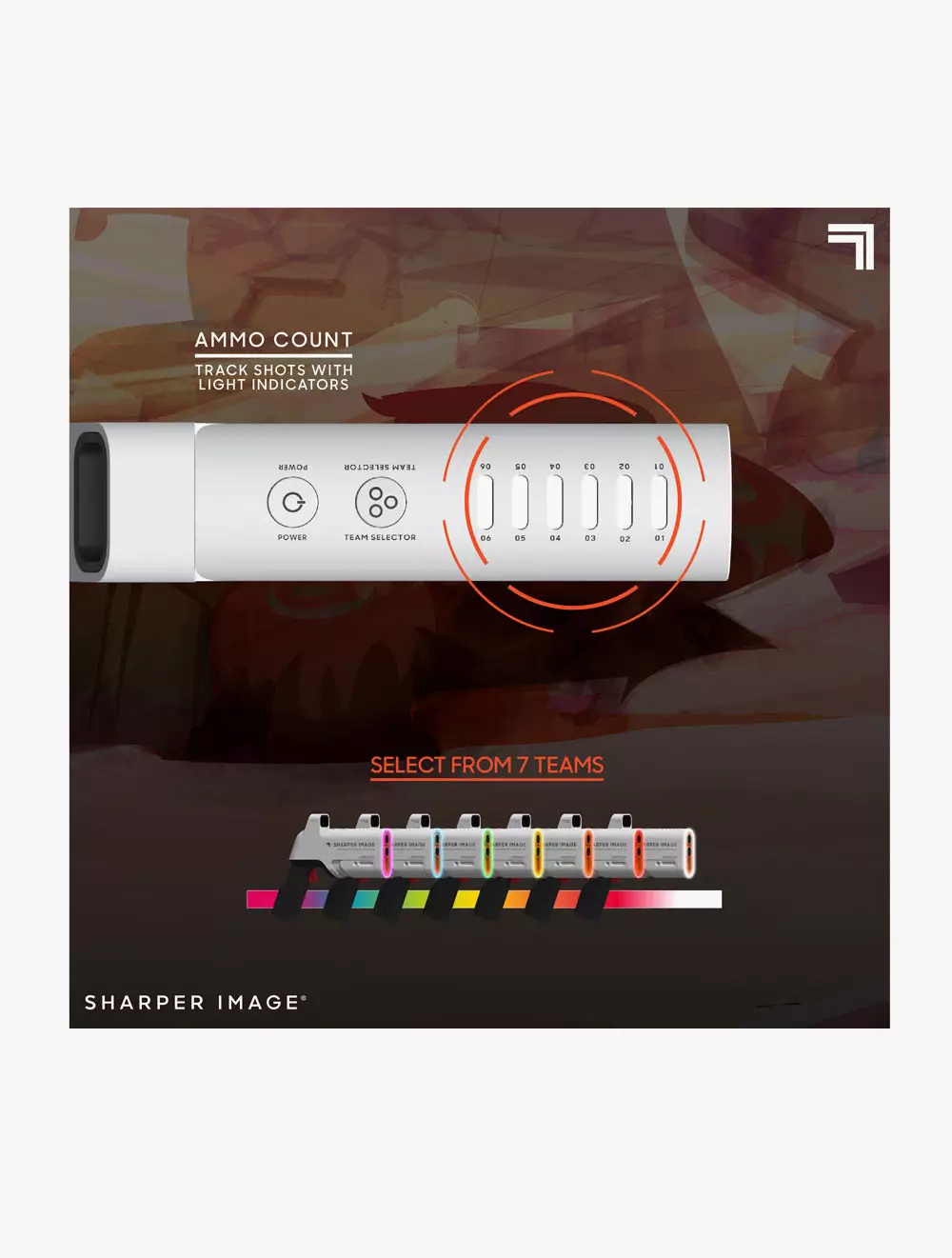 Discovery Sharper Image Toy Laser Tag Handtank Battle Pack  - DCP1214006271 - Multicolor