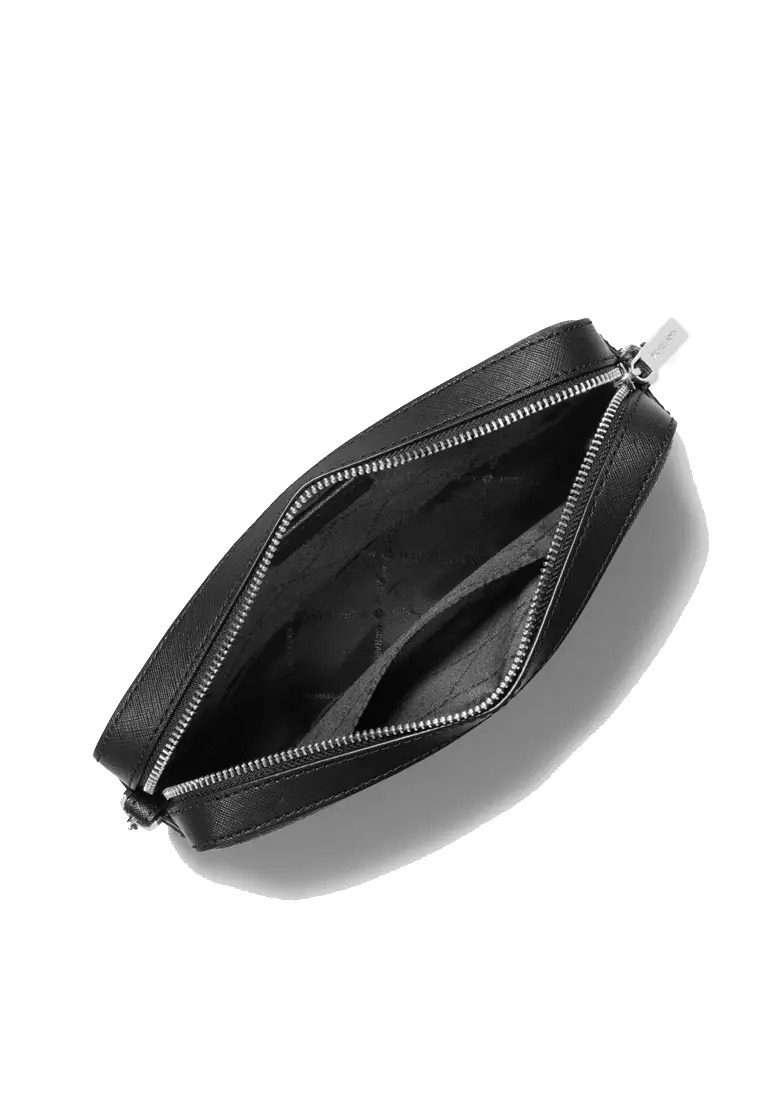 Jet set large logo crossbody bag black clearance