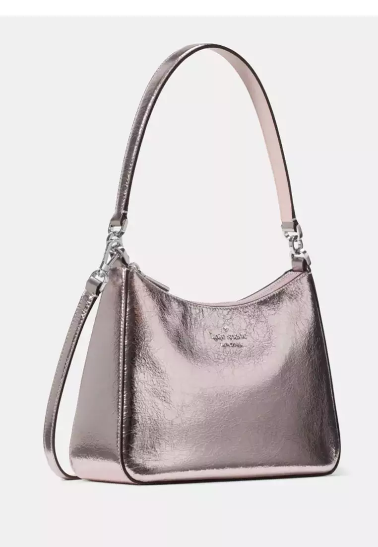 Margot Crinkle Metallic Convertible Shoulder Bag