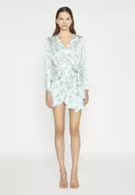 白薄荷佩斯利緞