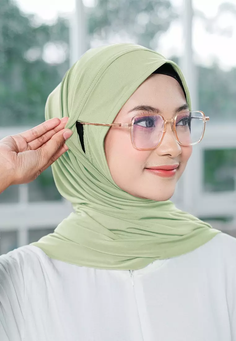 HIJAB INSTAN ZENYA - SOFT GREEN