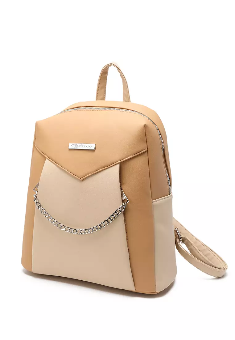GYKACO FUJI Khaki - Tas Ransel Wanita - Fashion Backpack (IMPORT)