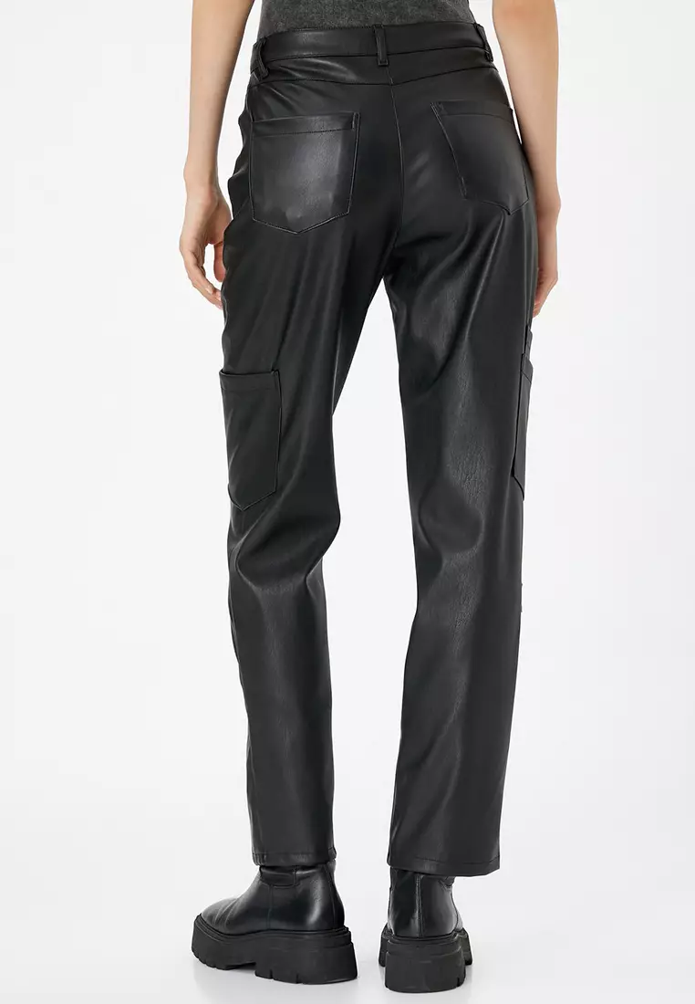 Faux Leather Trousers