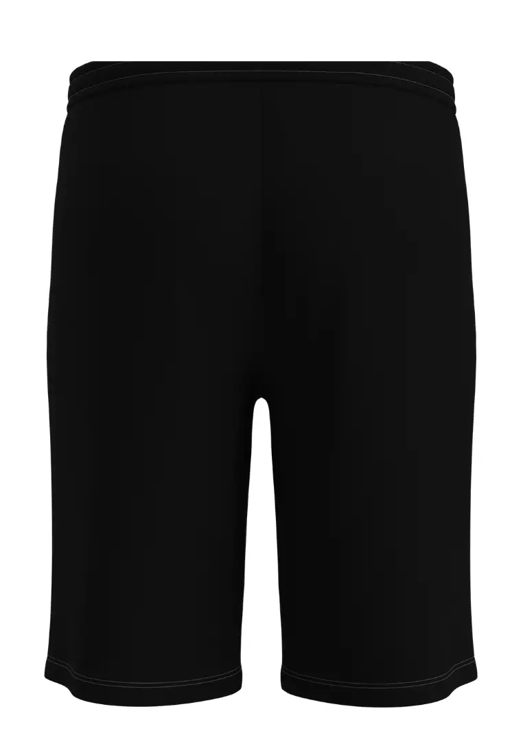 Solid Black Velcro 20" Boardshorts