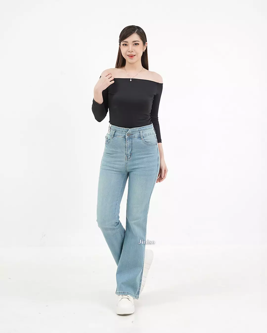 Ultra Highwaist Cutbray Stretch Jeans 610 HANGOUT