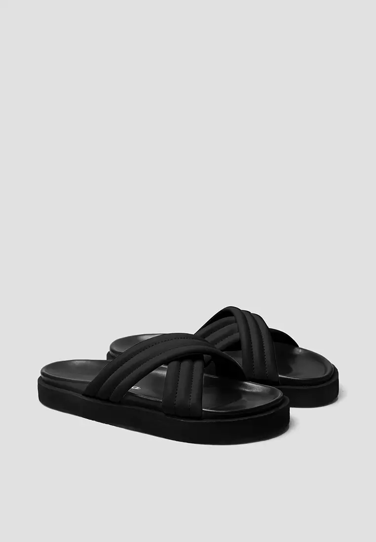Alice Full Black Slide Sandals