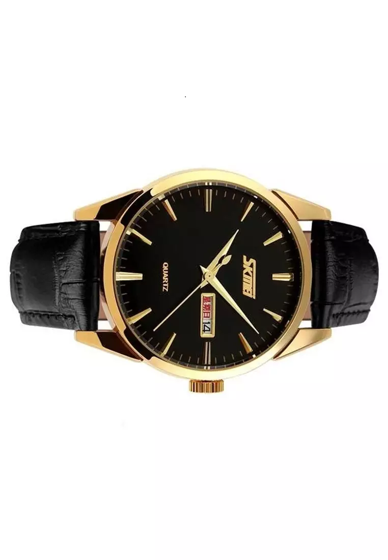 Jam Tangan Analog Pria Waterproof Strap Tali Material PU Leather CL39 ORIGINAL