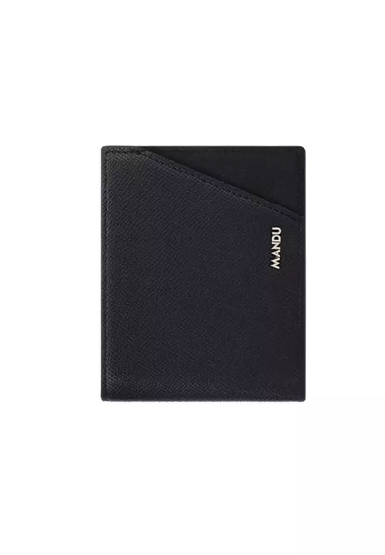 Dompet Lipat Pria Pendek 5301-6 RFID Blocking Bahan Kulit PU Leather Premium BAEOS ORIGINAL - Black