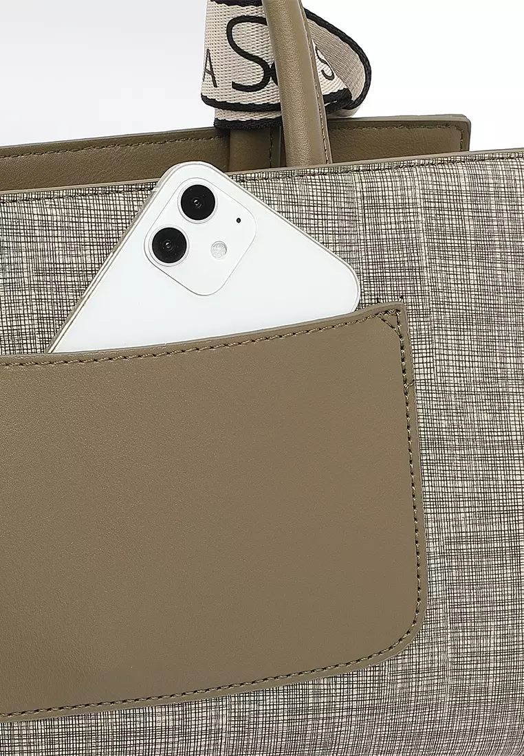 Women's Top Handle Bag / Sling Bag / Crossbody Bag - Fatigue