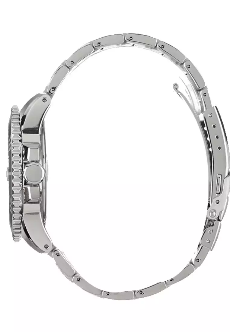 Jam Tangan Pria Seiko Prospex Sea Diver Solar Original Garansi Resmi SNE549 SNE549P1 Strap Stainless Steel Silver PADI Special Edition