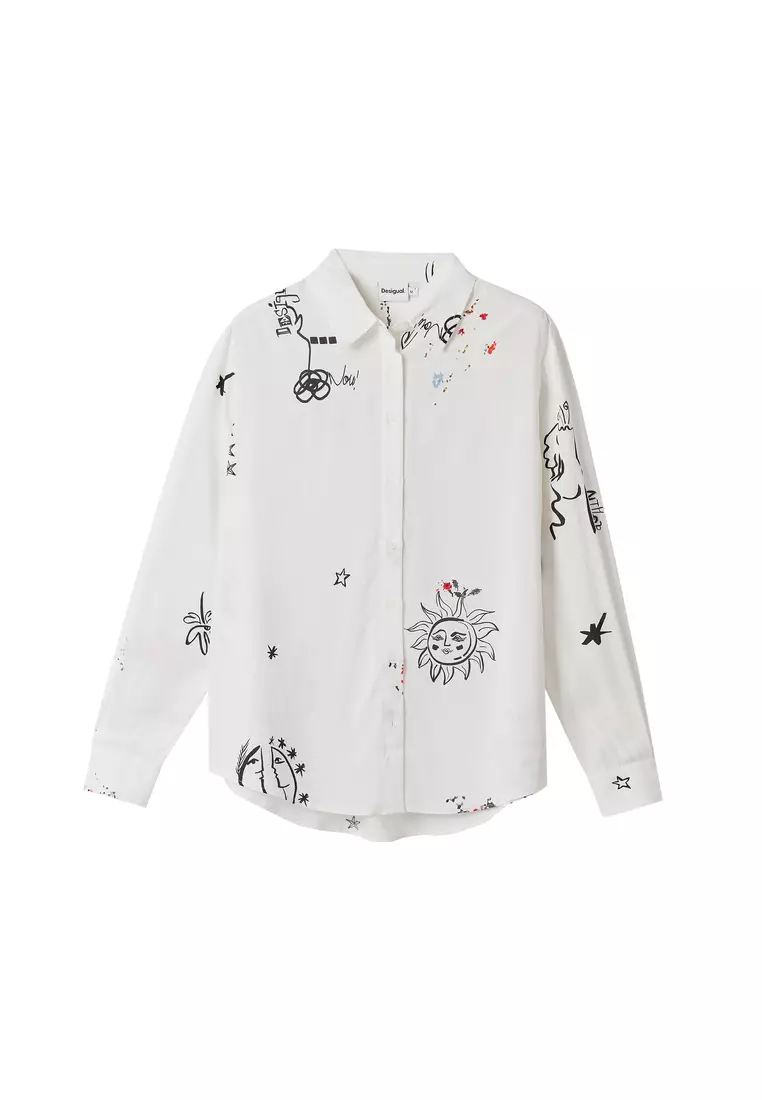 Desigual White Viscose Women Shirt main image 1