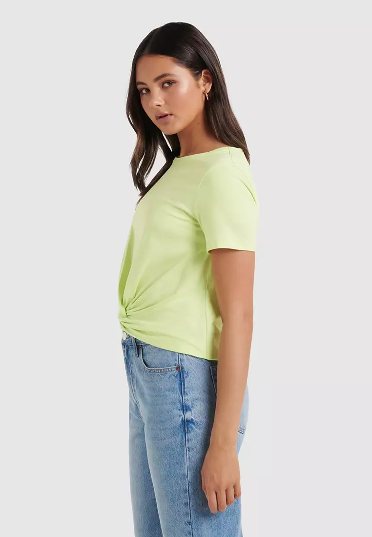 Buy Ever New Tully Twist Front Tee 2023 Online | ZALORA Philippines