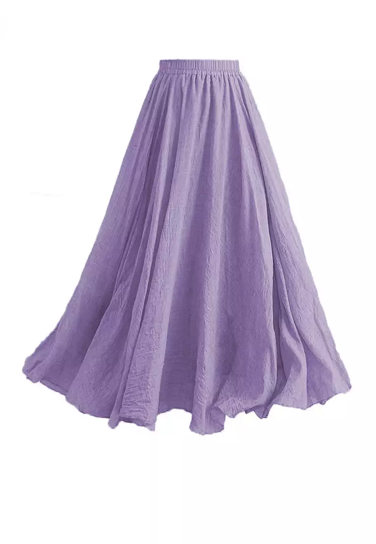 Purple best sale long skirts