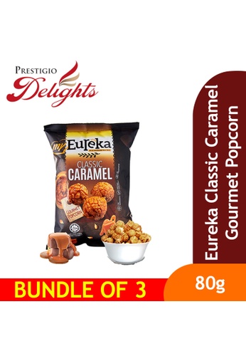 Prestigio Delights Eureka Popcorn Classic Caramel 80g Bundle of 3 F7B1FESCC46C5BGS_1