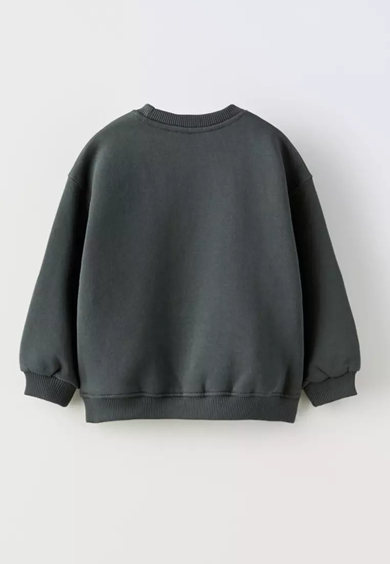 A♡J Ash Grey Drawcord Waist Cropped Zip Up Sweatshirt