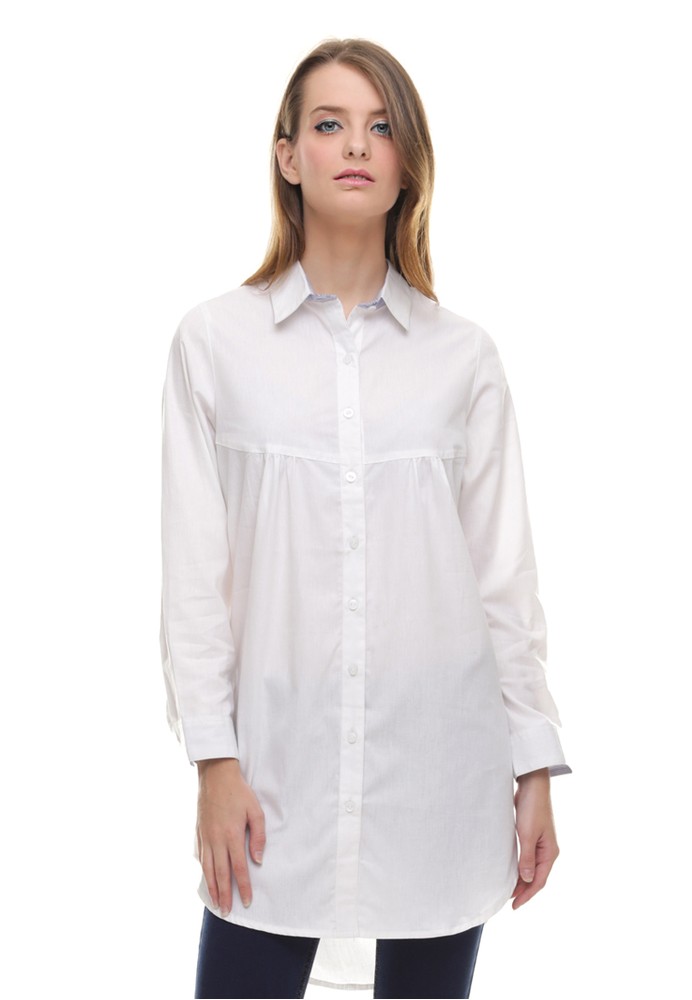 Jual LGS LGS Regular Fit Kemeja  Wanita  Dress Polos 