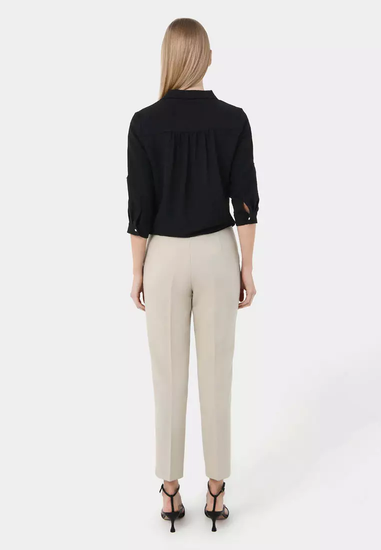 Zeny Slim Fit Cropped Pant