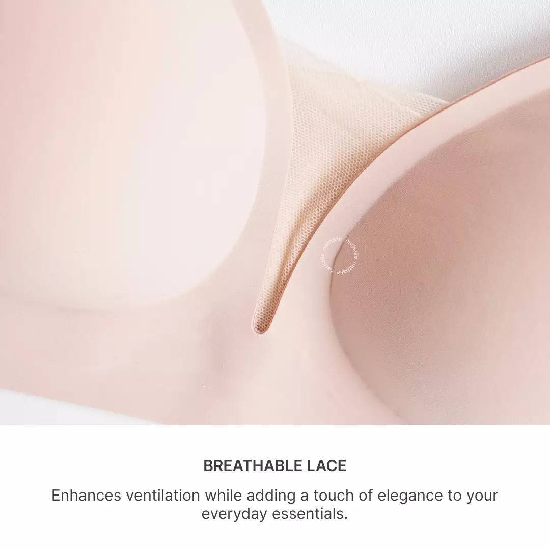 Nathalie Seamless Lace Bra NTB 3500 - Biru Muda