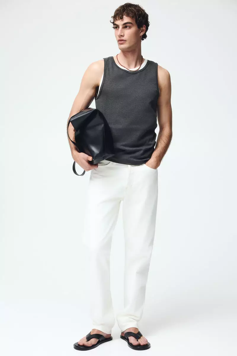 Slim Fit Ribbed vest top