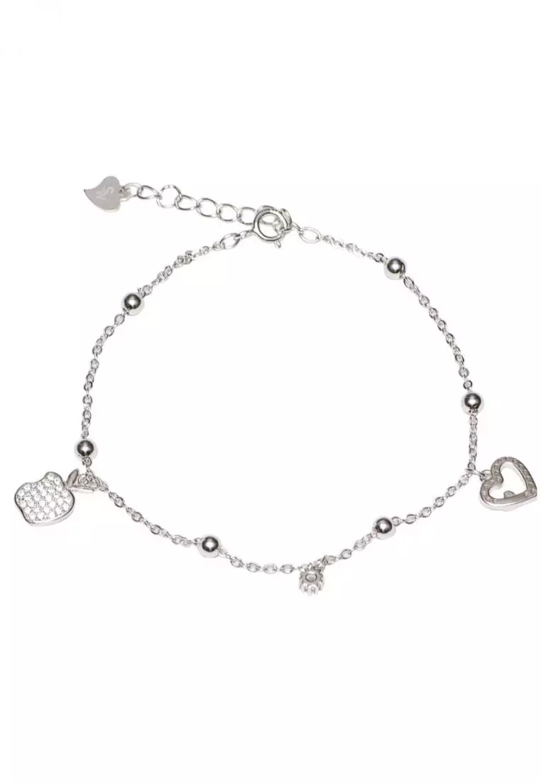 Magnetic Heart Key & Lock Bracelets Rolo Chain by Magnetic Couples Bracelets