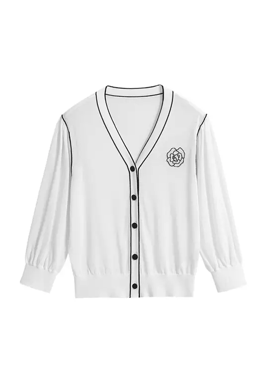 Vintage Knitted Front Button Blouse