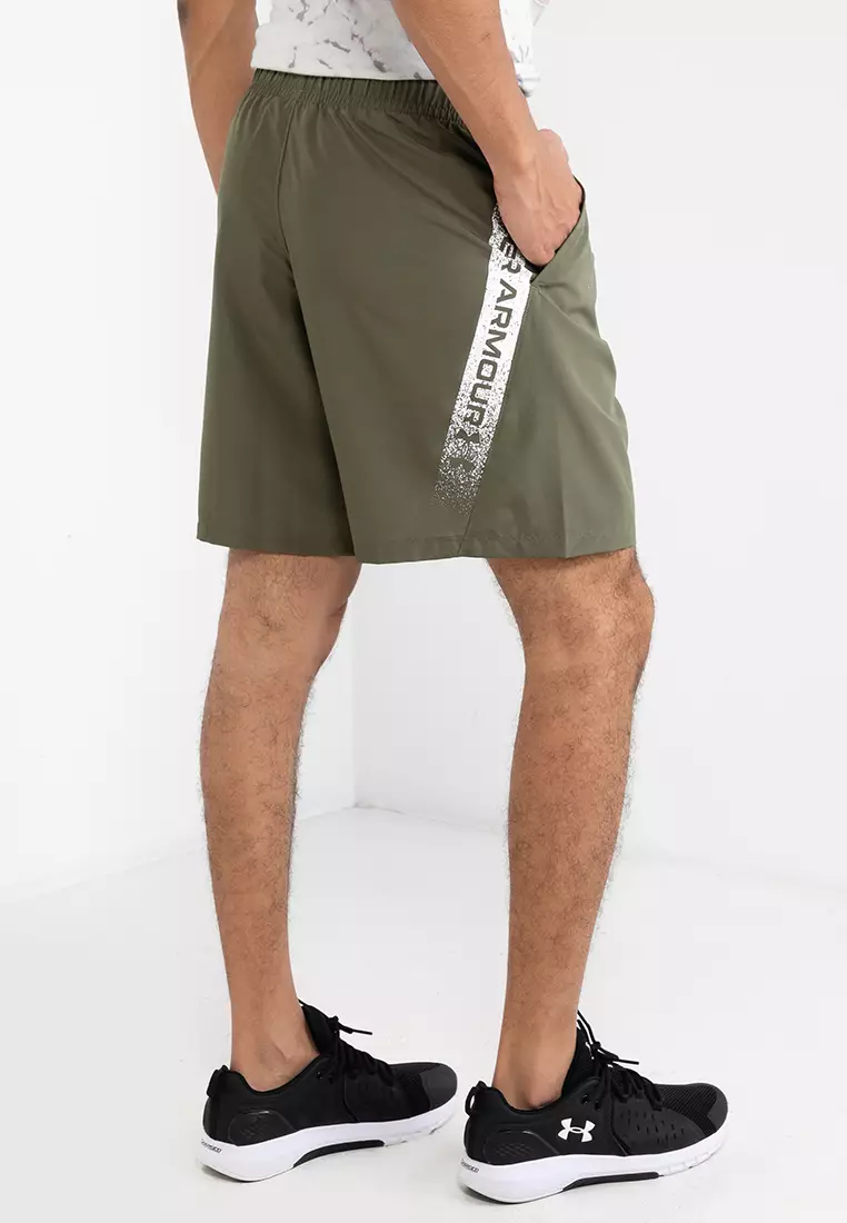 Men's ua woven hot sale graphic wordmark shorts