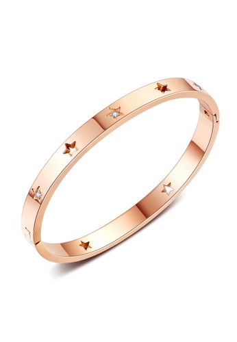 Air Jewellery gold Luxurious St. Louis Star Bracelet In Rose Gold A346BACBD1BD1BGS_1