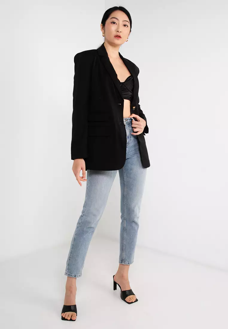 Belted Single Breasted Blazer