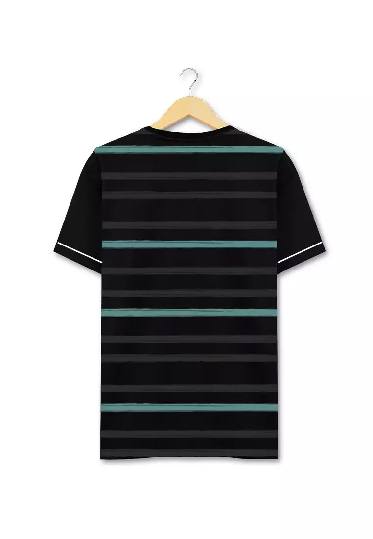 Ryusei Kaos Pria Yamada Stripe Black